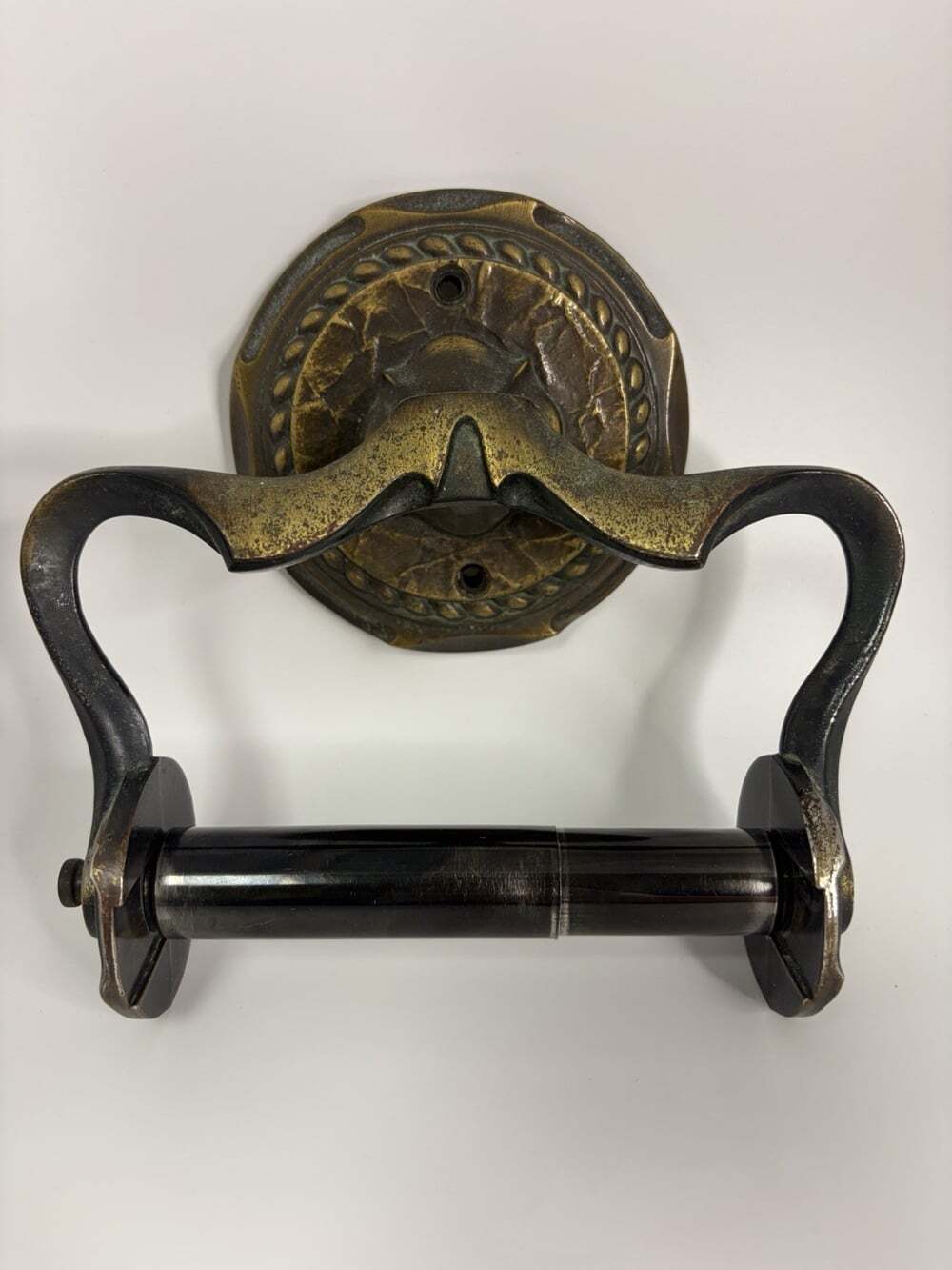Amerock Carriage House Retro 1960's Solid Brass Toilet Bath Tissue Paper Holder